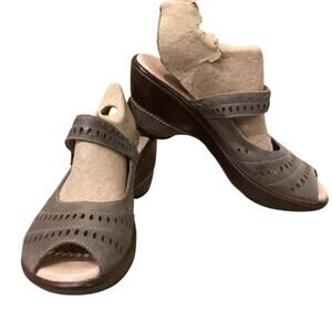 Jambu Touring Too Womens Sandals 9M 9 Wedge Comfort Shoe Gray Boho Beach Coastal